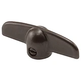 Prime-Line 2.4 in. L Painted Bronze Zinc Universal Casement Tee Handles 2 pk Prime-Line 2.4 in. L Painted Bronze Zinc Universal Casement Tee Handles 2 pk