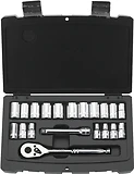 20-Piece SAE Socket Mechanic Set with 1/4 Inch Drive