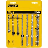 7-Piece Percussion Masonry Drill Bit Set for Concrete and Stone Drilling