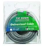 Tie Down Engineering Clear Vinyl Galvanized Steel 1/4 in. D X 6 ft. L Cable Sling Tie Down Engineering Clear Vinyl Galvanized Steel 1/4 in. D X 6 ft. L Cable Sling