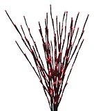 Brown LED Branch Light with 140 Red LED Lights, 36 Inches Long