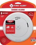 Photoelectric Smoke Alarm with Slim Profile Design, Powered by AA Battery