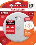 Photoelectric Smoke Alarm with Escape Light and 10-Year Battery Life