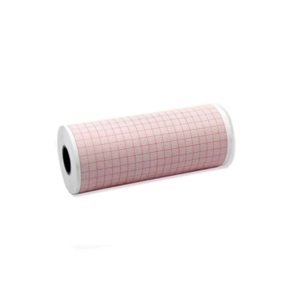 This Leonhard Lang ECG recording chart paper is intended for use with the MAC 1200 ECG Machine from GE Healthcare.