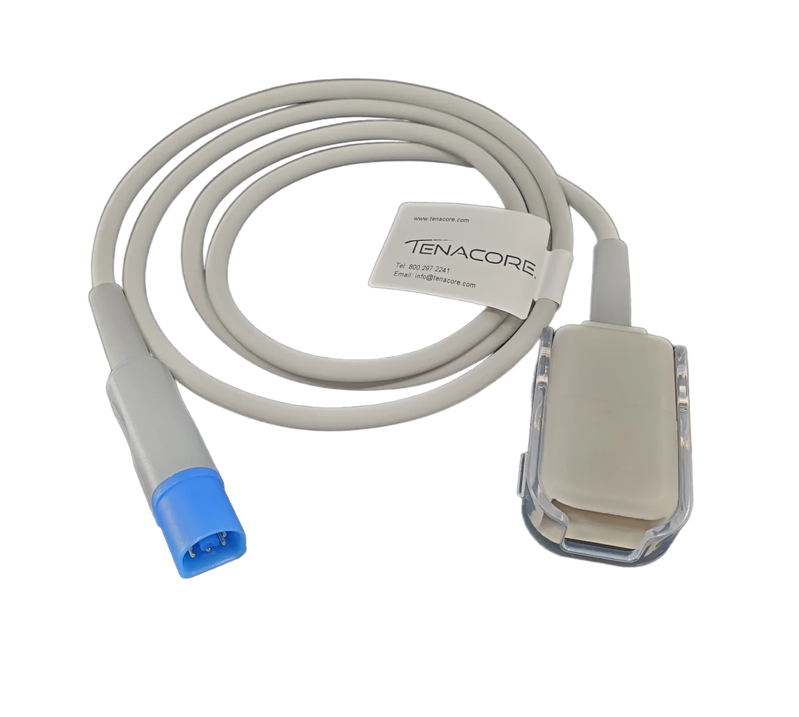 Philips FAST M1943A SpO2 Extension Adapter 3.5 ft Cable D Connect 8 Pin to DB9 9 Pin Connector