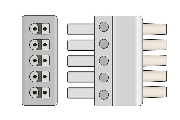 Draeger Compatible ECG Leadwire