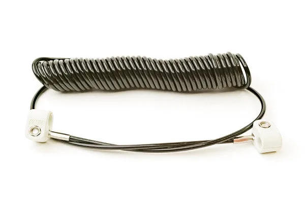 Cables and Sensors 12' Coiled Cable Tether w/key, Pack of 12
