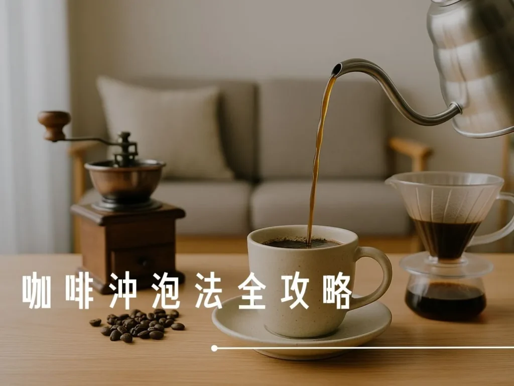 咖啡沖泡法 手沖咖啡注水 咖啡研磨 手沖咖啡黃金比例 手沖咖啡教學