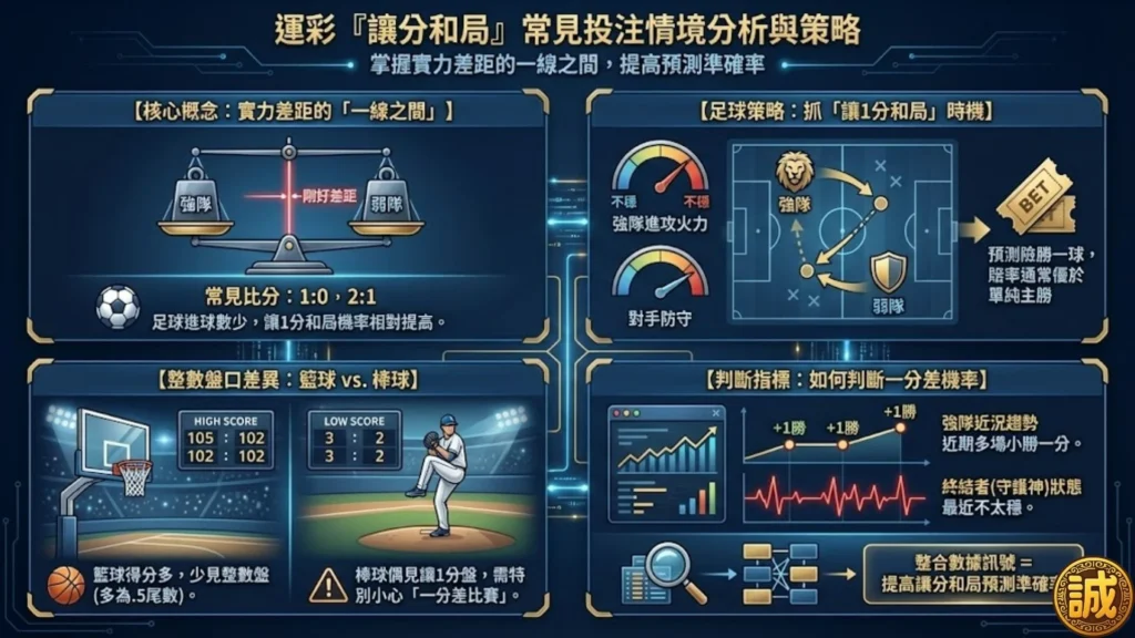 讓分和局 運彩讓分平手 讓分和局是什麼 讓分平手怎麼看 讓分和局玩法