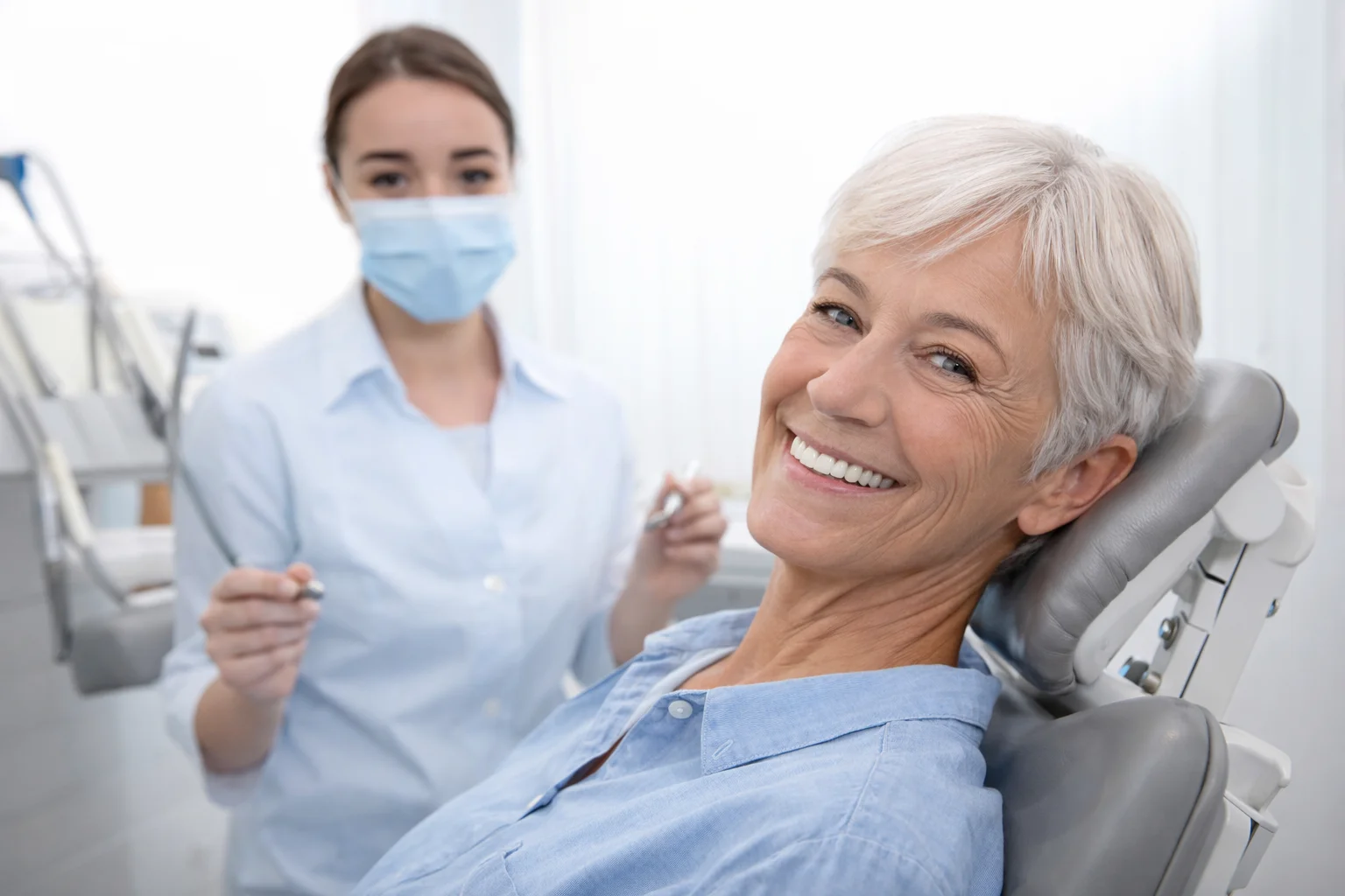 Cosmetic dentistry patient smiling on the Laguna Niguel coast
