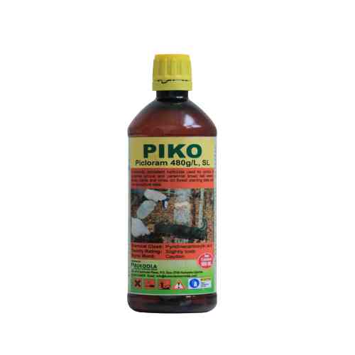 Piko – Systemic herbicide for control of broad leaf weeds, tree stump regrowth, woody plants and Vines. 