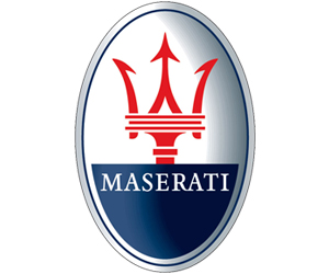 logo hãng xe Maserati với cây ba chỉ