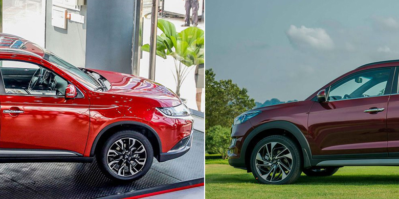 So sánh xe Mitsubishi Outlander 2020 và Hyundai Tucson 2020 | anycar.vn