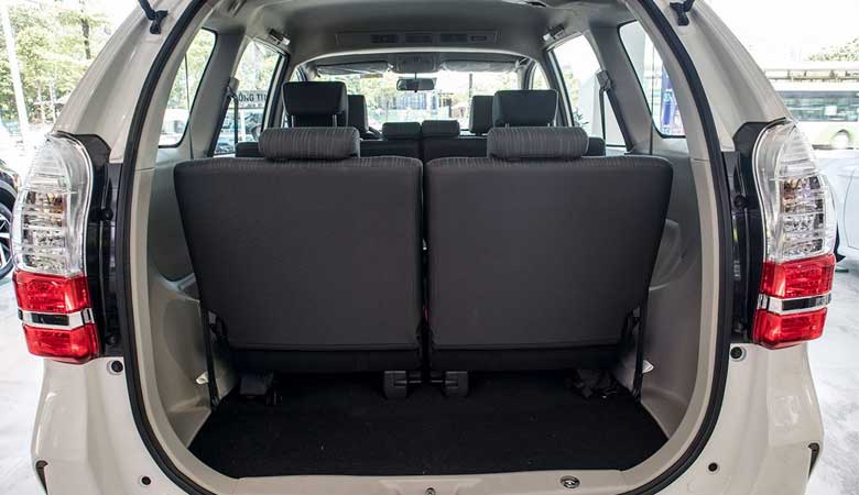 Khoang hành lý xe Toyota Avanza 2020