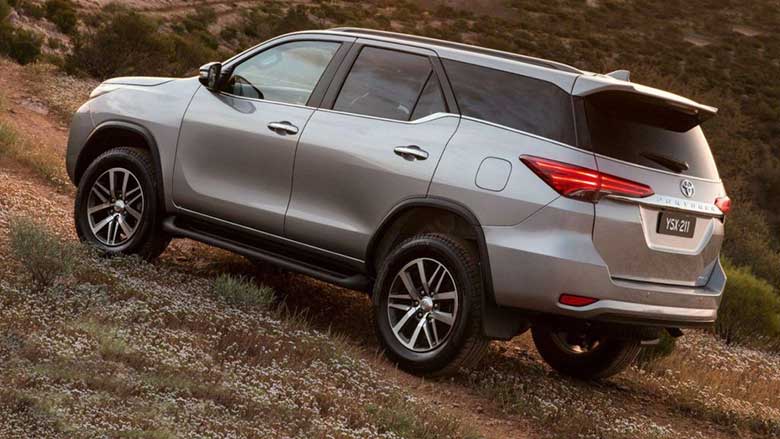 thân xe Toyota Fortuner 2020