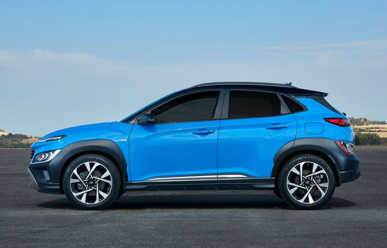 Thân xe Hyundai Kona 2021 dài hơn 40mm