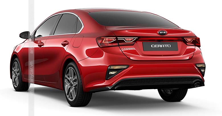 Đuôi xe Kia Cerato hiện đại và thể thao