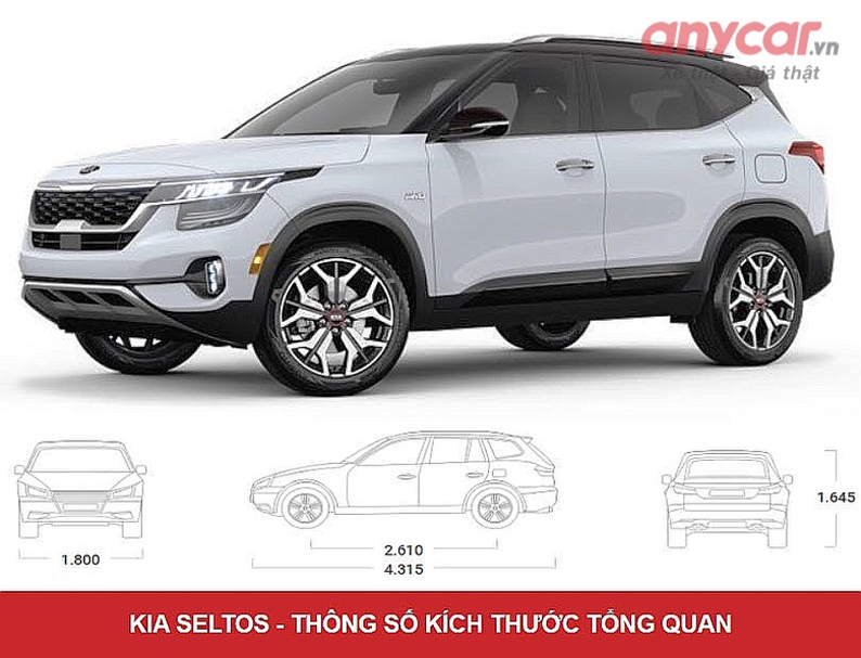 Kích thước của Kia Seltos