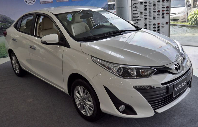 Toyota Vios sở hữu ngoại hình cuẩn Sedan