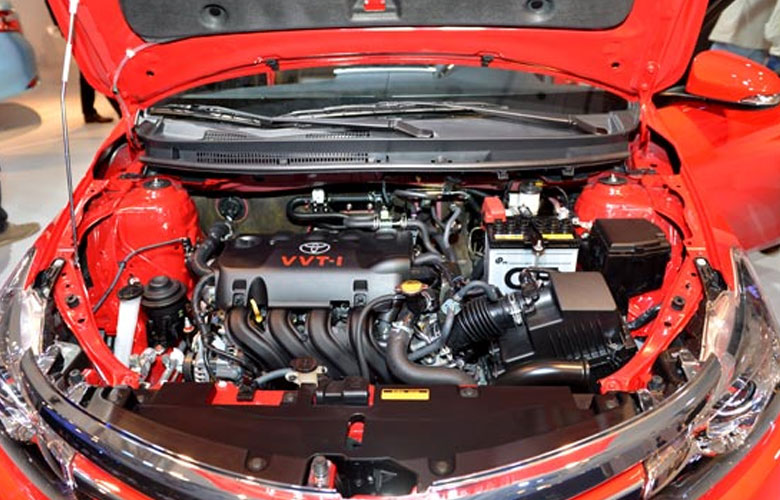 Động cơ vận hành của xe Toyota Vios 2014 là động cơ 1NR-FE dung tích 1.5L