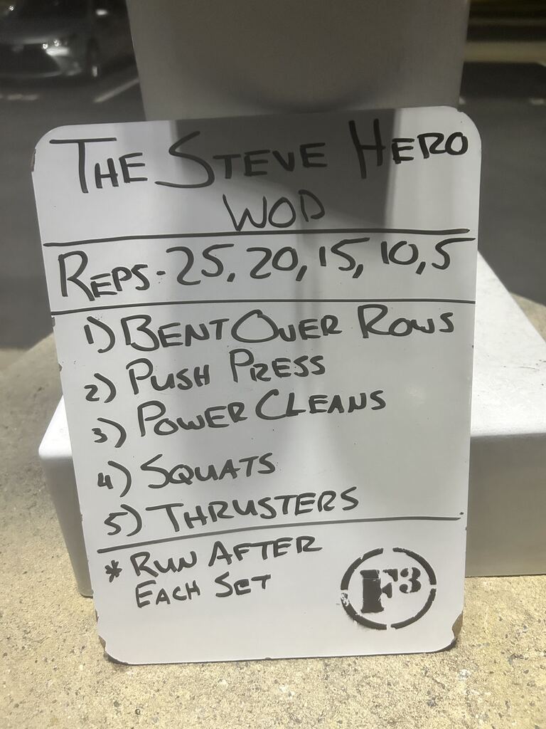 Hero WOD - The Steve 