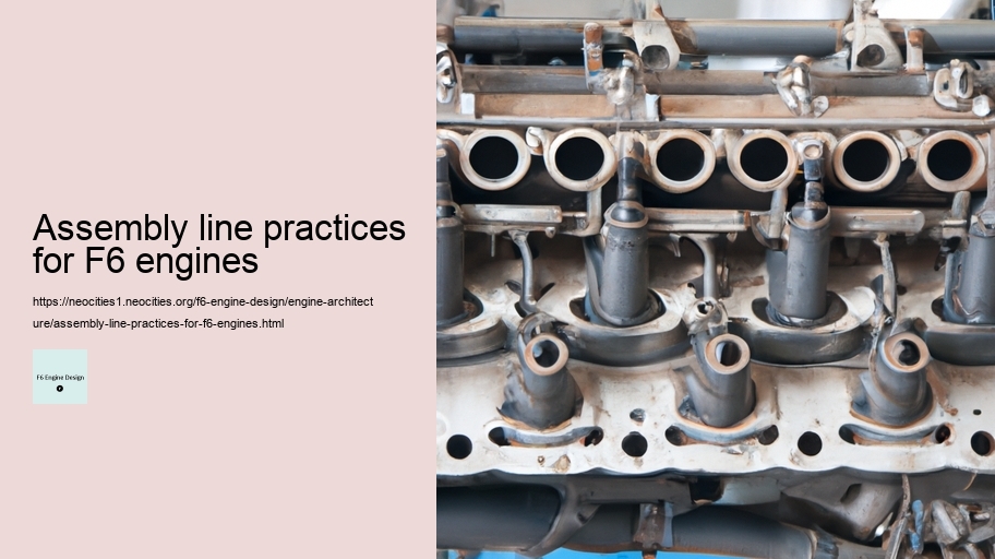 Assembly line practices for F6 engines