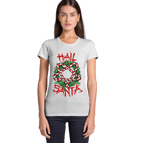 Женская футболка Hail Santa