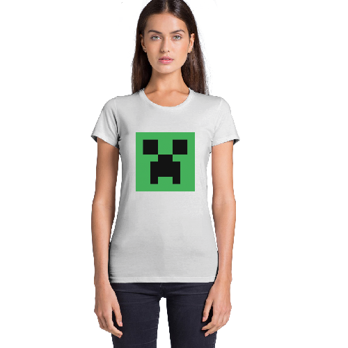 Женская футболка Minecraft Creeper Face