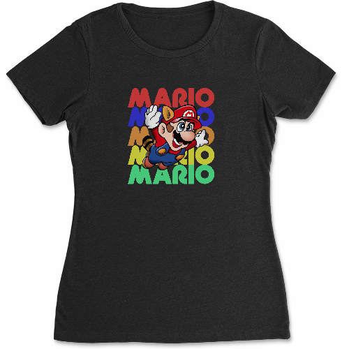 Женская футболка flight of mario