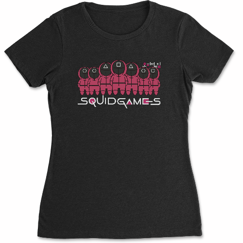Женская футболка Игра в кальмара Охранники