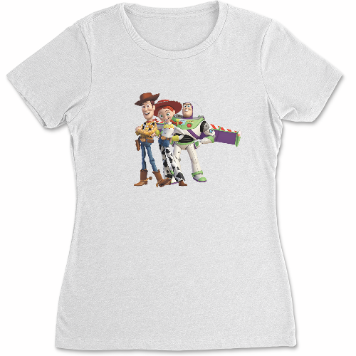 Женская футболка Toy Story Woody, Buzz and Jessie