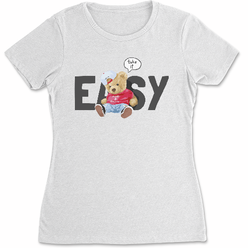 Женская футболка Ведмедик - Easy