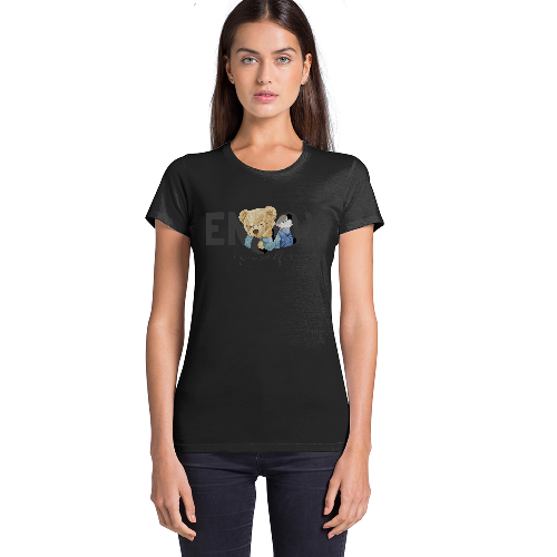 Женская футболка Ведмедик - Насолоджуйся