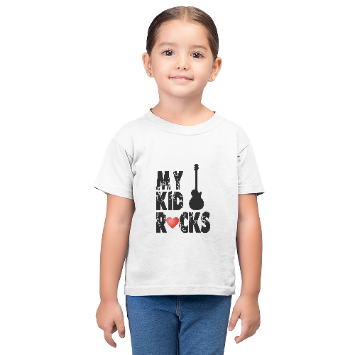 Дитяча футболка для дівчаток my kid rocs