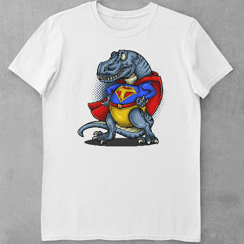 Дитяча футболка для дівчаток SuperT-Rex