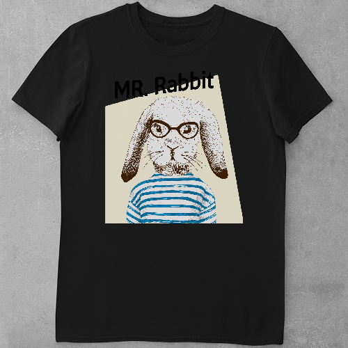 Дитяча футболка для дівчаток Mr Rabbit