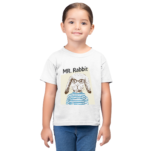 Дитяча футболка для дівчаток Mr Rabbit