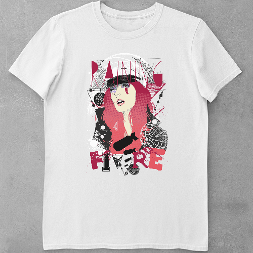 Дитяча футболка для дівчаток Raining Fire