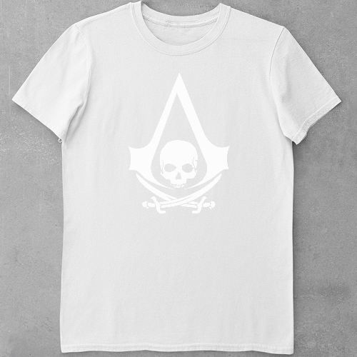 Дитяча футболка для дівчаток Assassin's Creed Pirate white