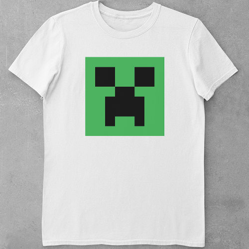 Дитяча футболка для дівчаток Minecraft Creeper Face