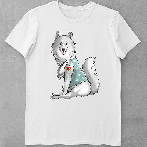Дитяча футболка для дівчаток Husky i Love Mom