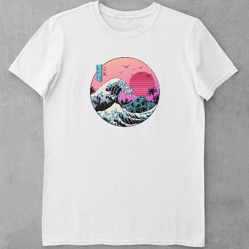 Дитяча футболка для дівчаток Большая волна в Канагаве