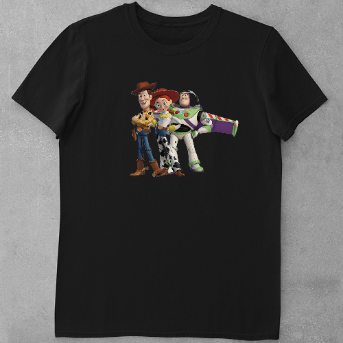 Дитяча футболка для дівчаток Toy Story Woody, Buzz and Jessie