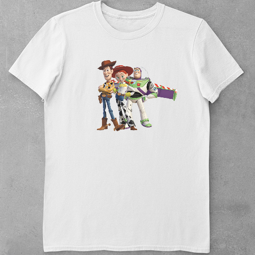 Дитяча футболка для дівчаток Toy Story Woody, Buzz and Jessie
