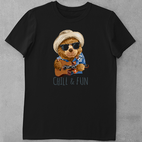 Дитяча футболка для дівчаток Ведмедик - Веселі розваги