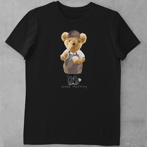 Дитяча футболка для дівчаток Ведмедик - Бариста