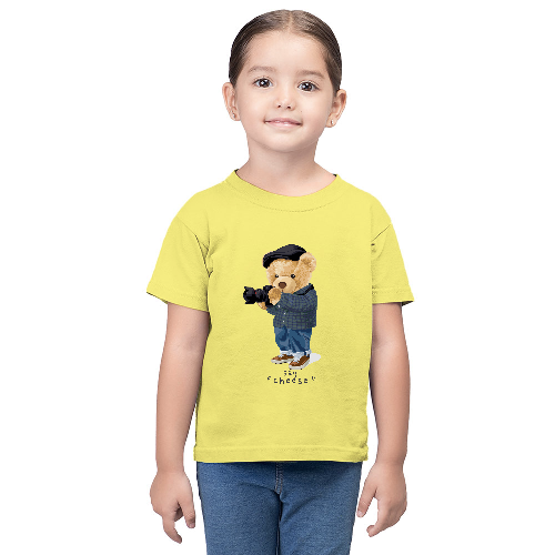 Дитяча футболка для дівчаток Ведмедик - Фотограф