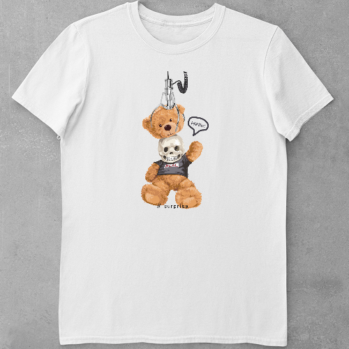 Дитяча футболка для дівчаток Ведмедик - Сюрприз