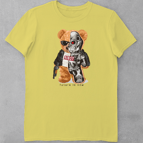 Дитяча футболка для дівчаток Ведмедик - Термінатор