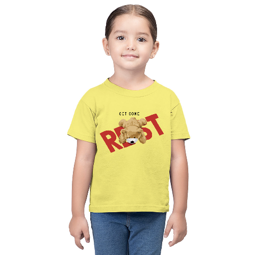 Дитяча футболка для дівчаток Ведмедик - Відпочинь